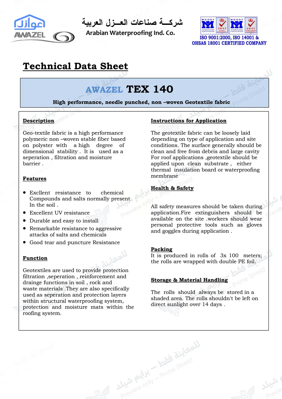 الصفحة 9 من 10 — Tex 140 — النشرة الرسمية (EN)
