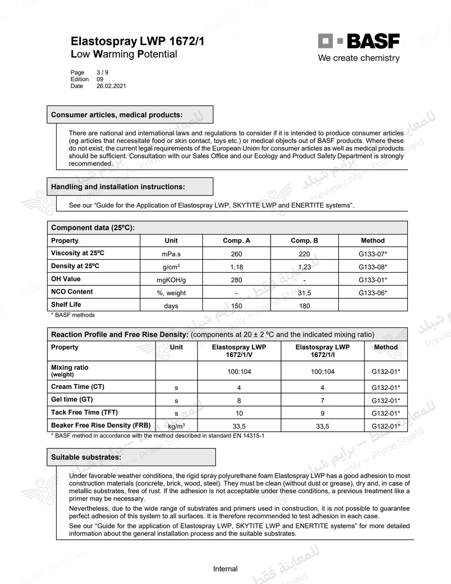Page 12 of 18 — Elastospray LWP 1672/1 — Official sheet (EN)