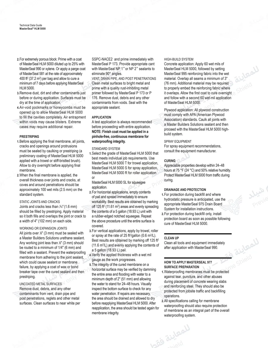 Page 14 of 17 — MasterSeal HLM 5000 — Official sheet (EN)