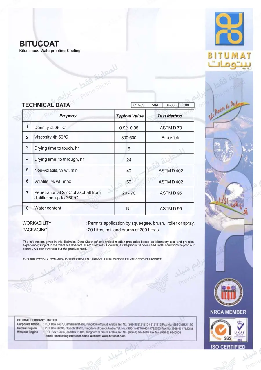 Page 10 of 10 — Bitucoat — Official sheet (EN)