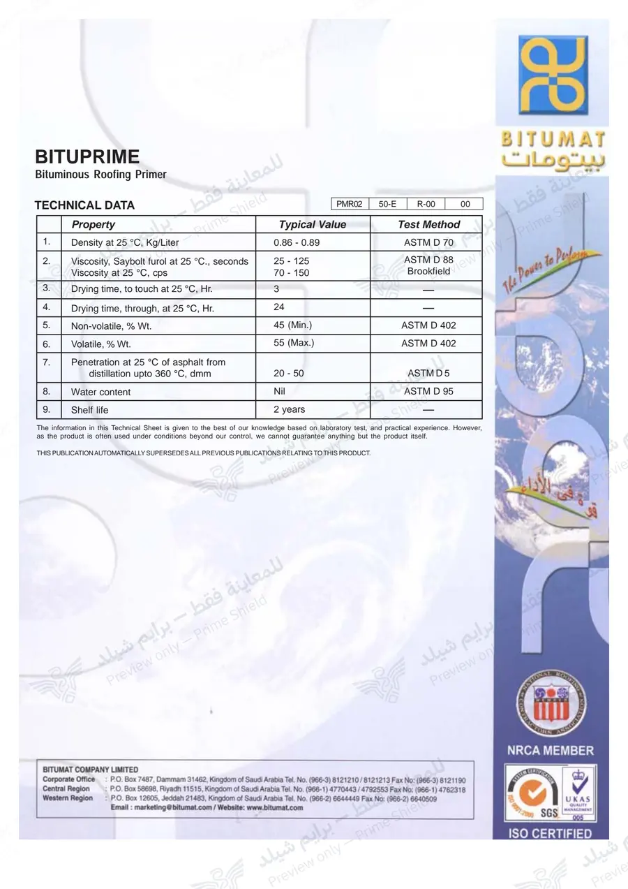 الصفحة 10 من 10 — Bituprime — النشرة الرسمية (EN)