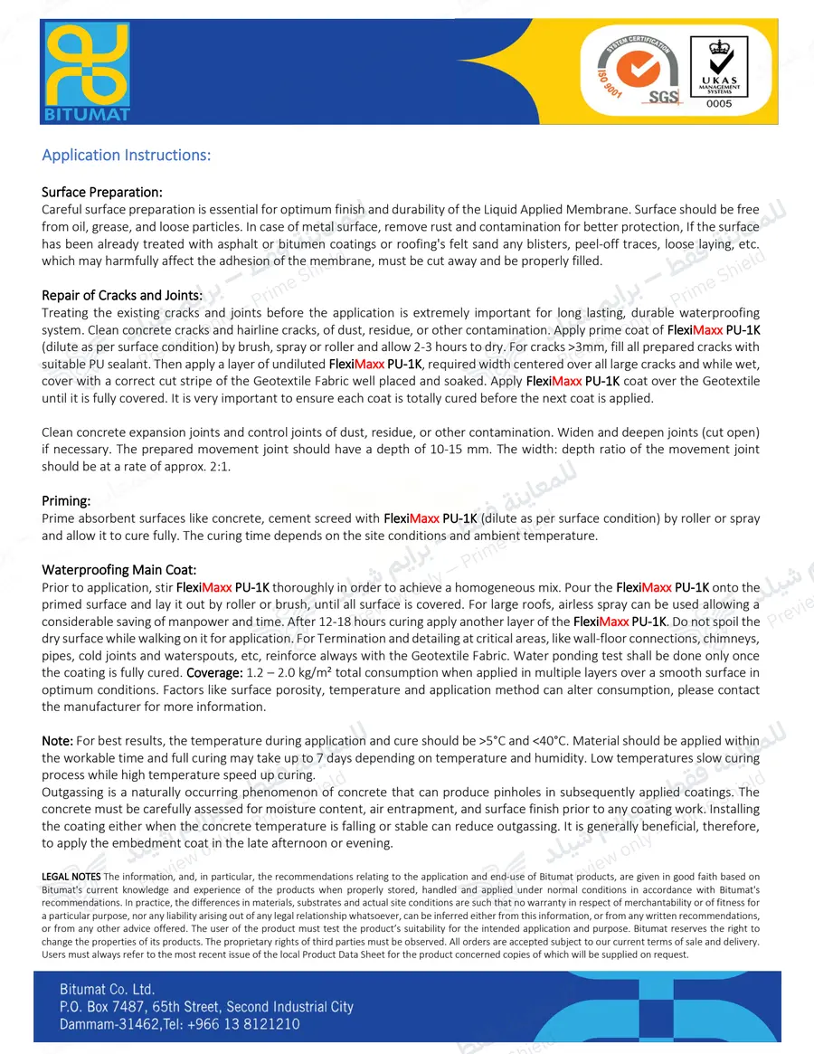 Page 14 of 14 — FlexiMaxx PU-1K — Official sheet (EN)
