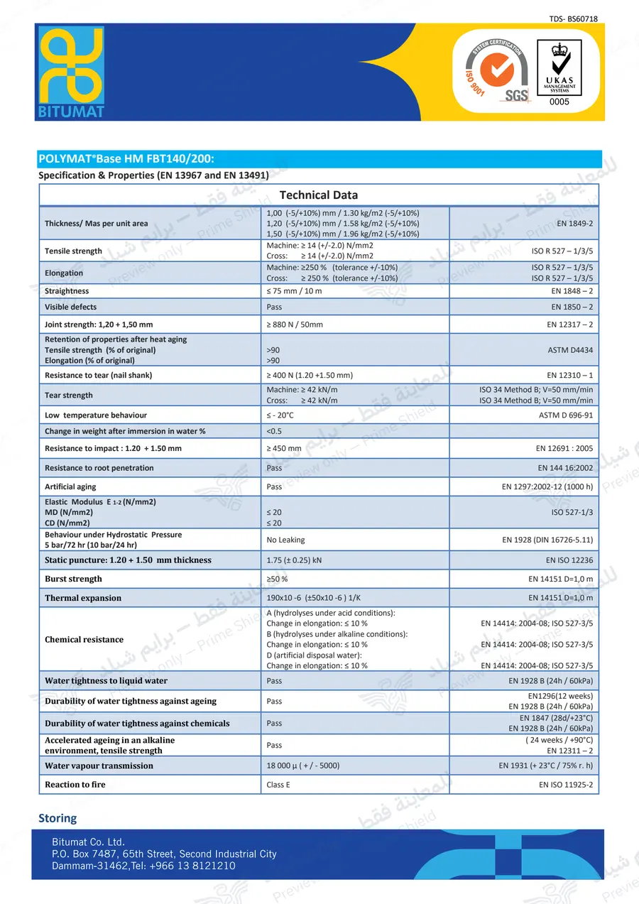 Page 11 of 12 — POLYMAT Base HM FBT — Official sheet (EN)
