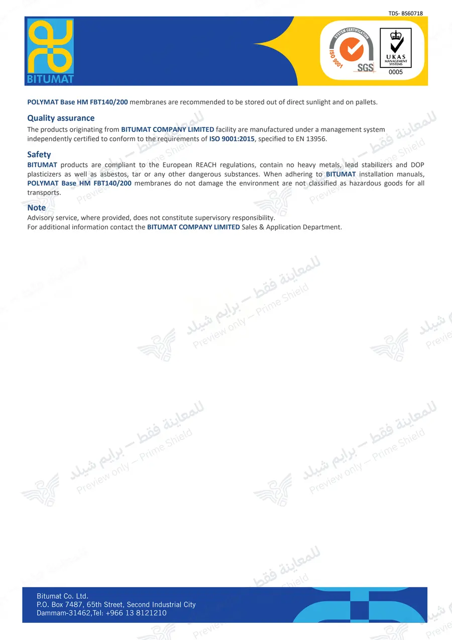Page 12 of 12 — POLYMAT Base HM FBT — Official sheet (EN)