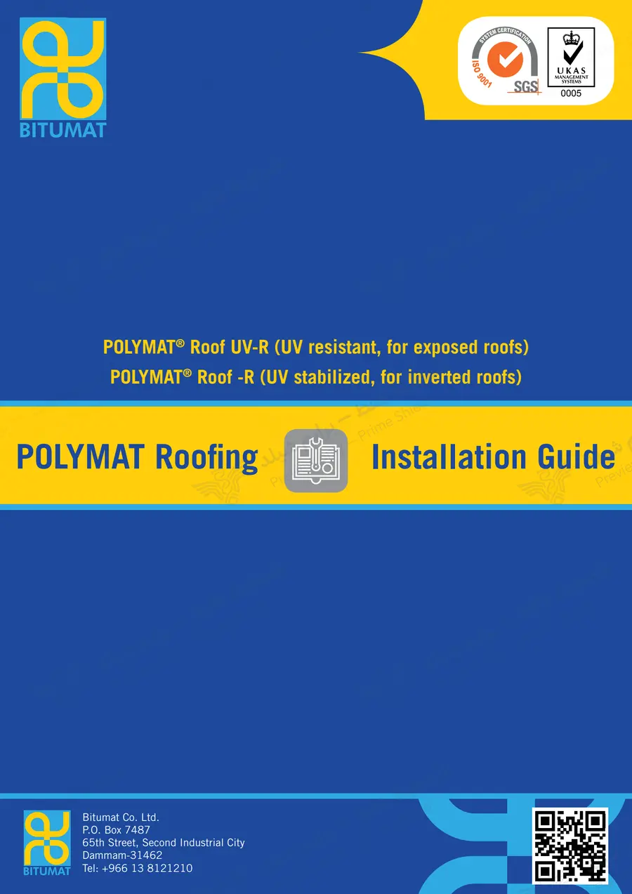 الصفحة 11 من 34 — POLYMAT Roofing Installation Guide — النشرة الرسمية (EN)