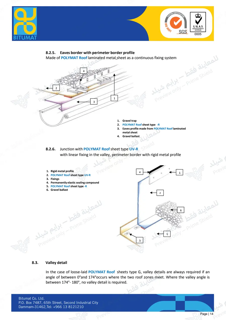 الصفحة 26 من 34 — POLYMAT Roofing Installation Guide — النشرة الرسمية (EN)