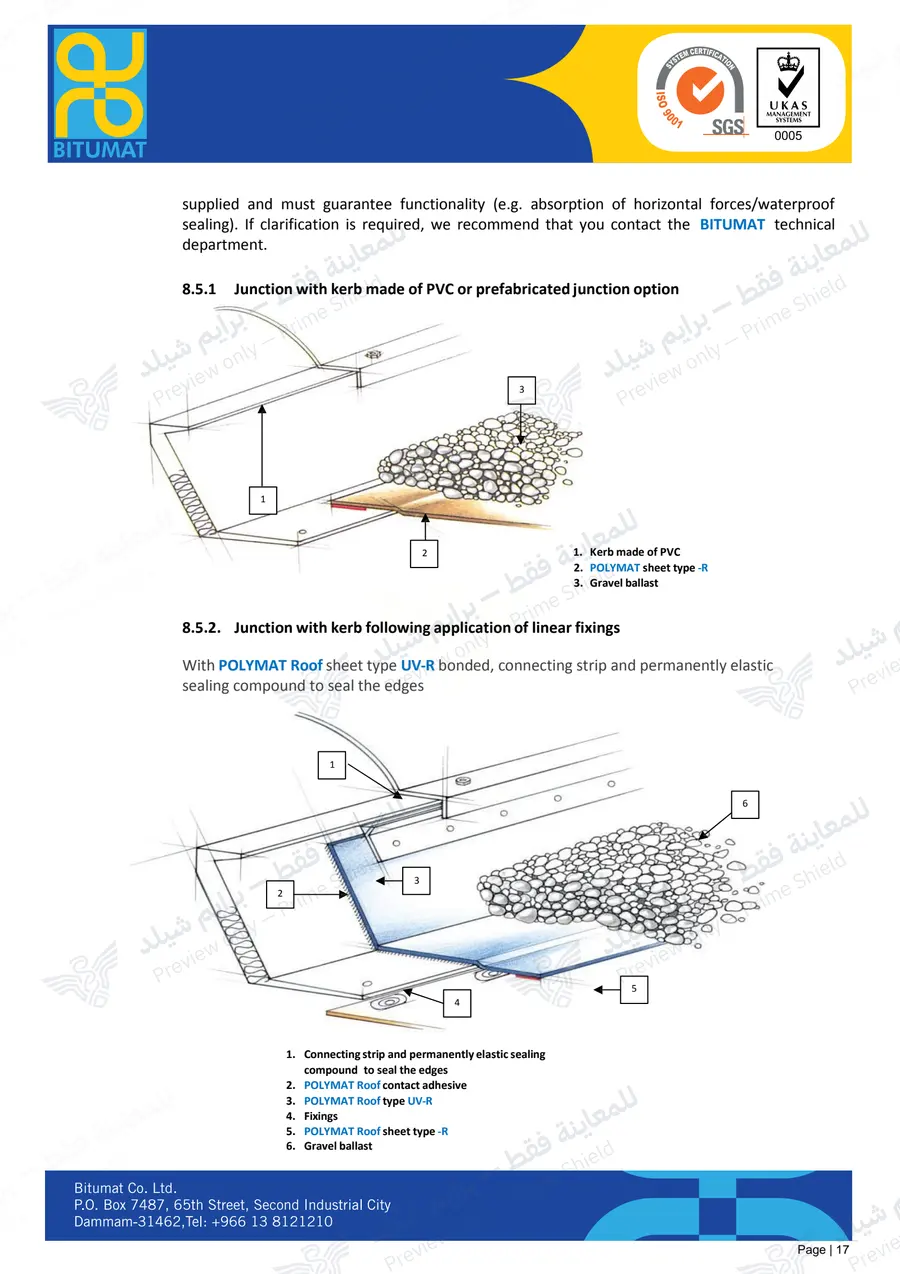 الصفحة 29 من 34 — POLYMAT Roofing Installation Guide — النشرة الرسمية (EN)