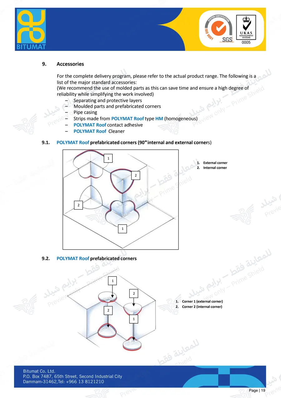 الصفحة 31 من 34 — POLYMAT Roofing Installation Guide — النشرة الرسمية (EN)