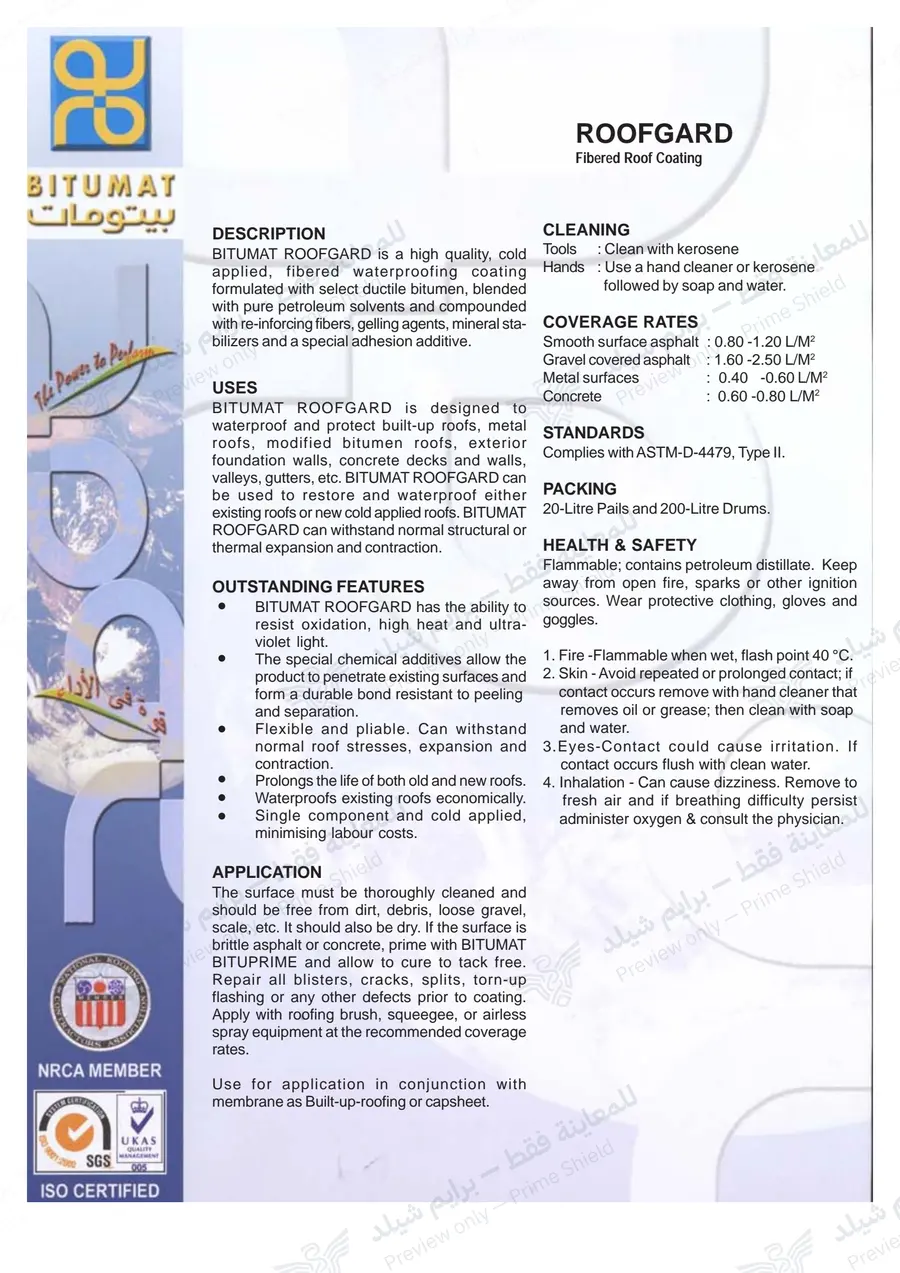الصفحة 9 من 10 — Roofgard — النشرة الرسمية (EN)