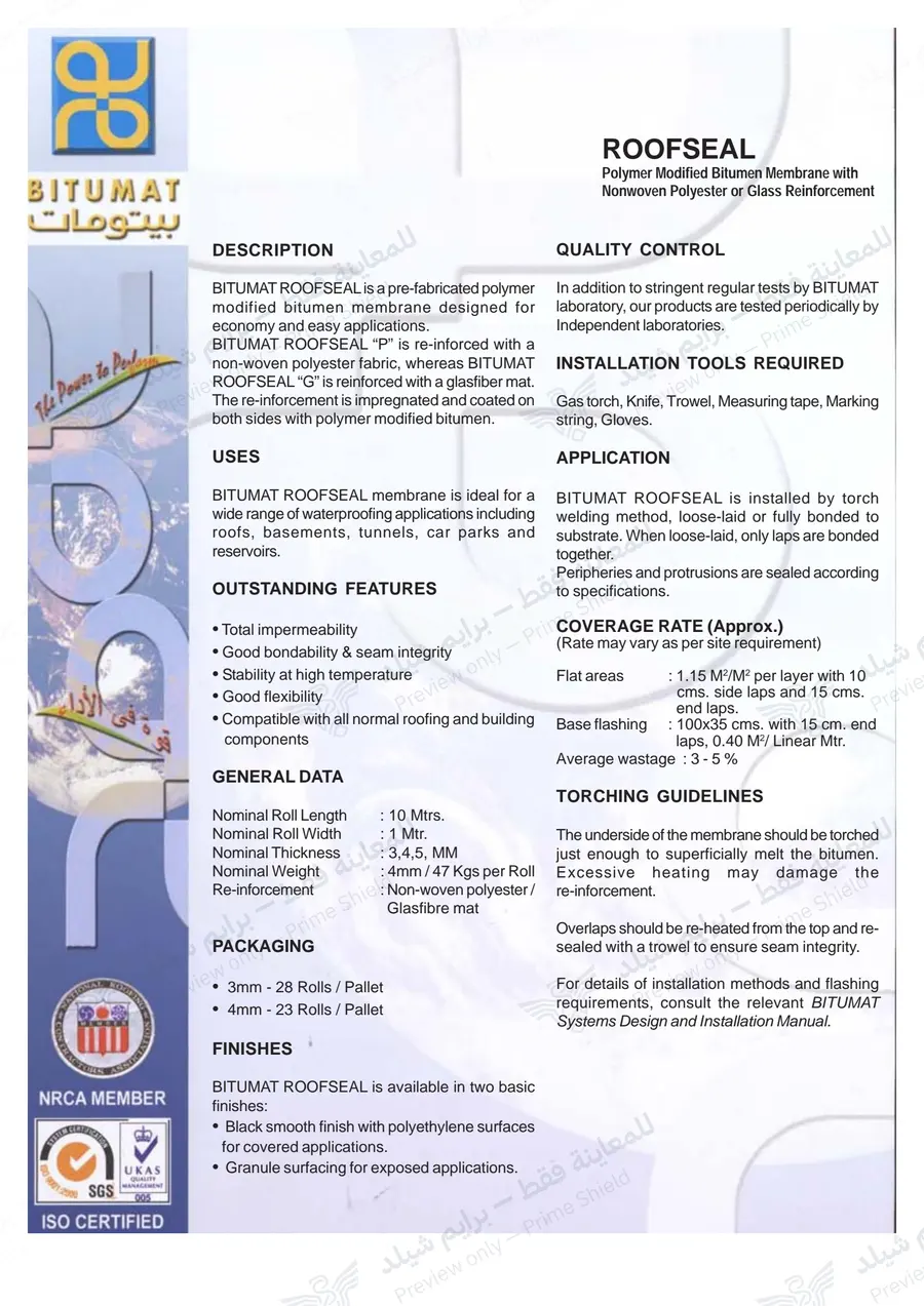 Page 9 of 10 — Roofseal — Official sheet (EN)