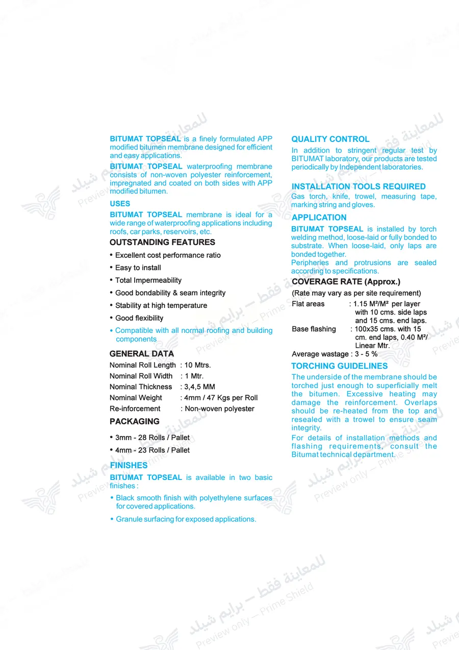 Page 11 of 11 — Topseal — Official sheet (EN)