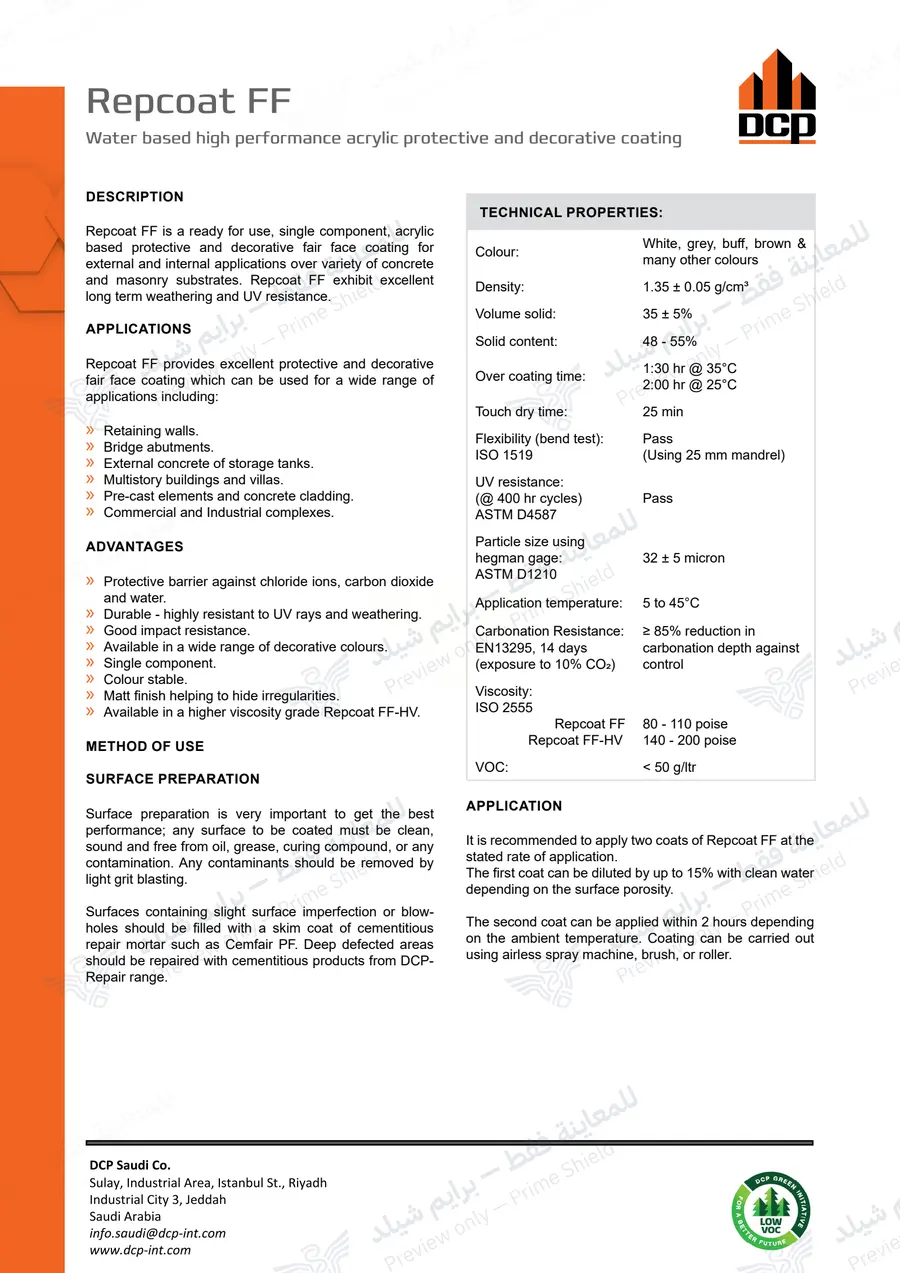 Page 10 of 11 — Repcoat FF — Official sheet (EN)