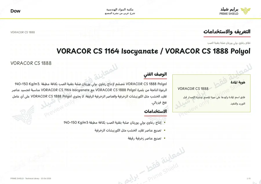 الصفحة 1 من 10 — VORACOR CS 1888 — الشرح العربي
