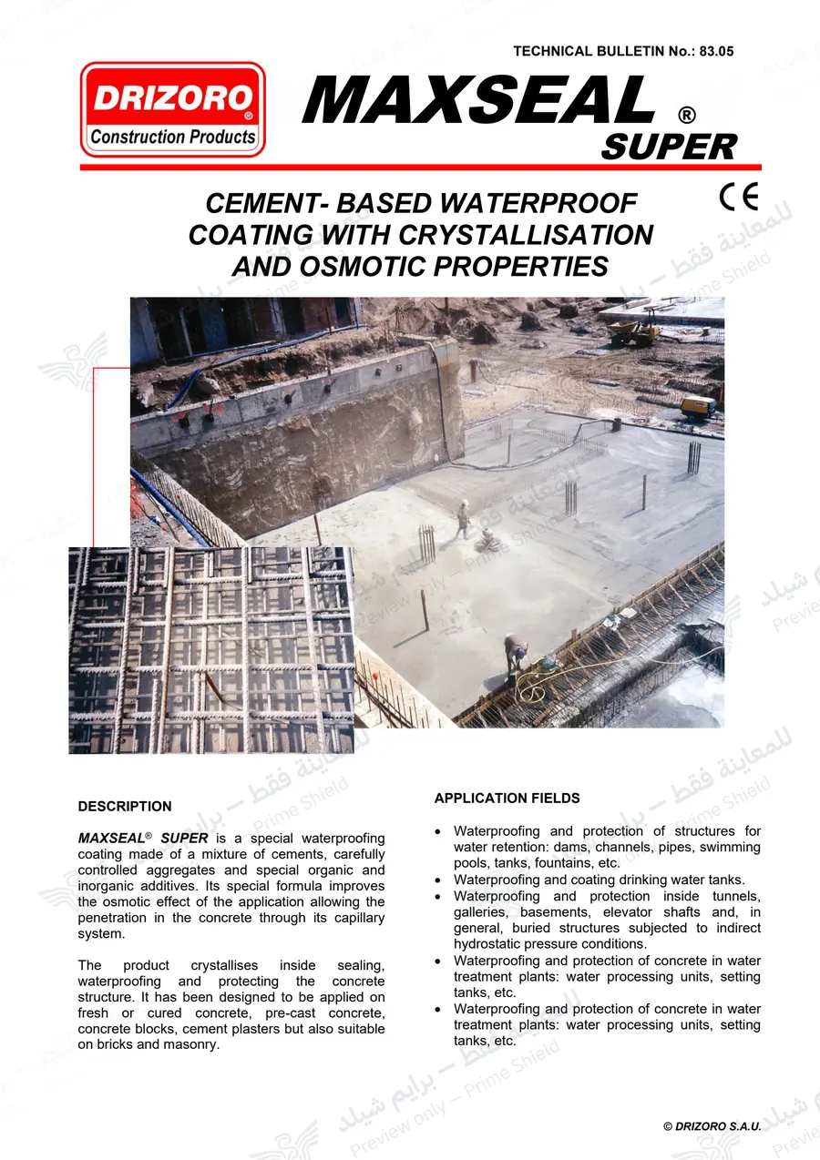 Page 14 of 18 — Maxseal Super — Official sheet (EN)