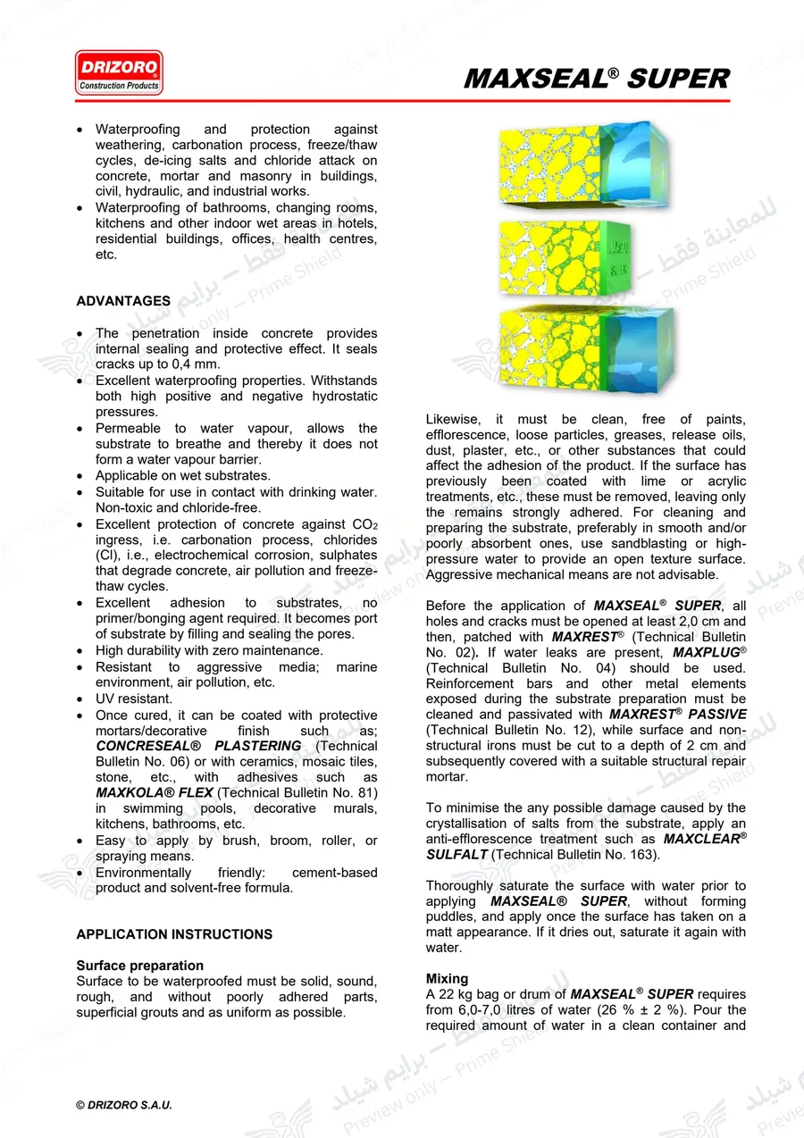 Page 15 of 18 — Maxseal Super — Official sheet (EN)