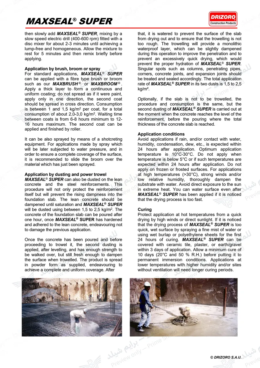 Page 16 of 18 — Maxseal Super — Official sheet (EN)