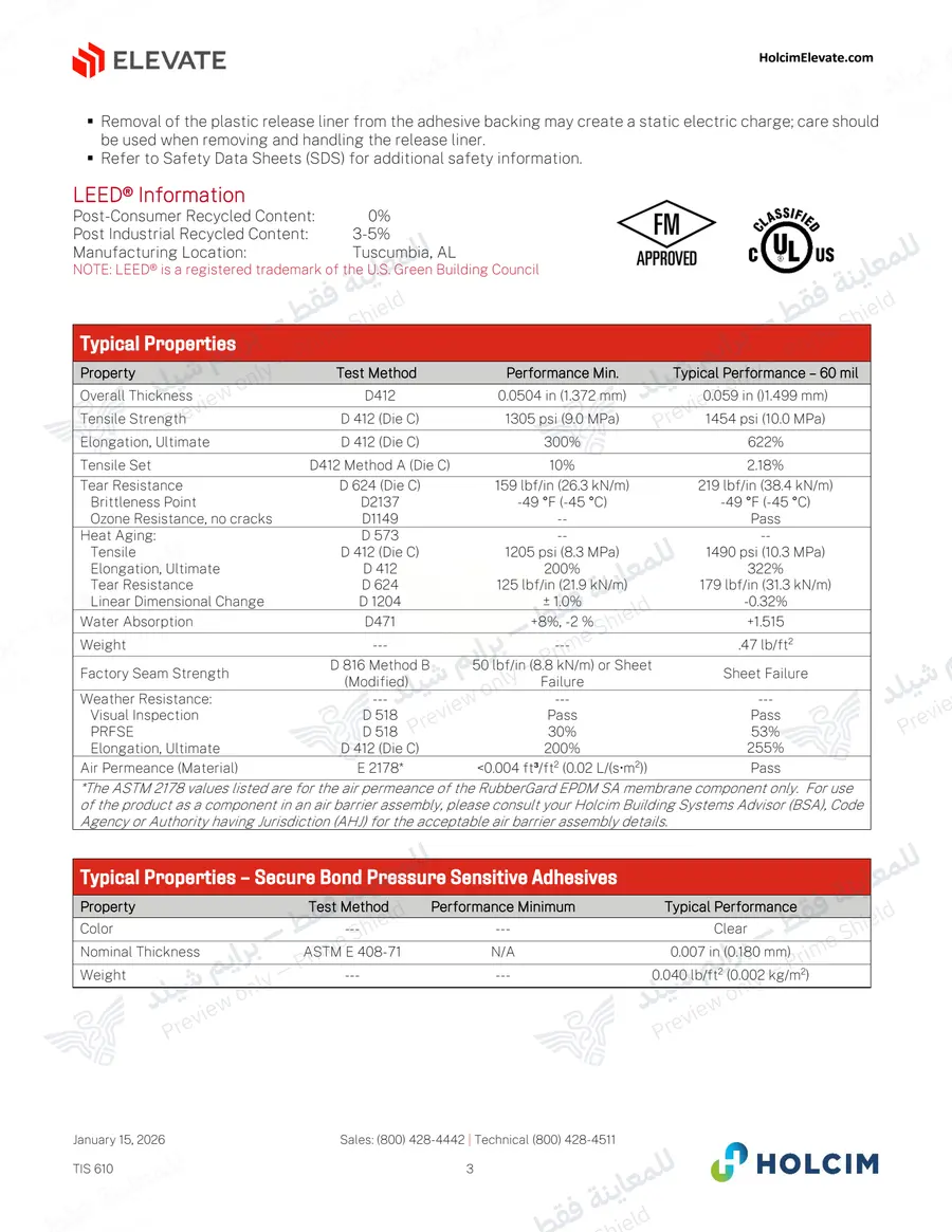 Page 13 of 14 — RubberGard EPDM SA — Official sheet (EN)