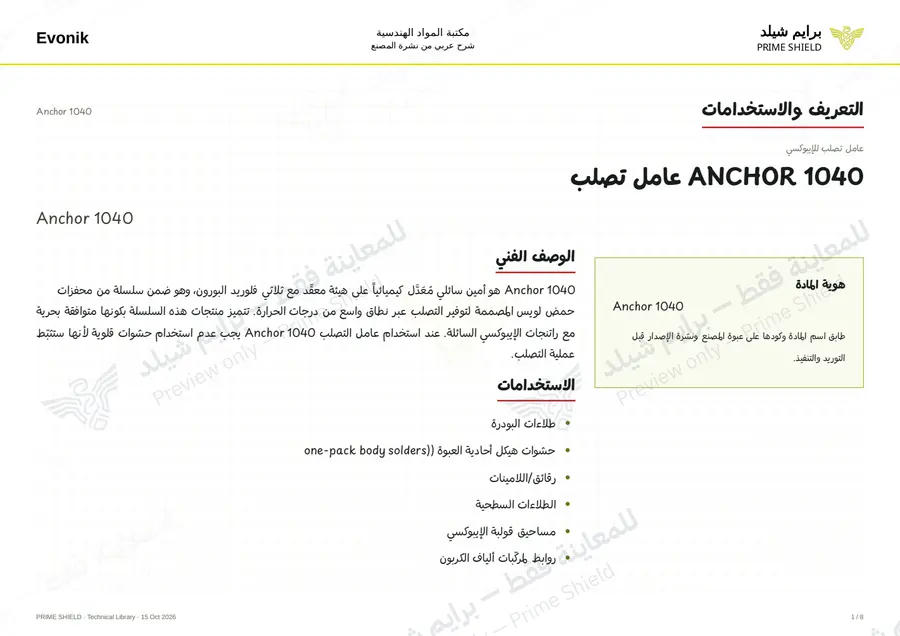 Page 1 of 10 — Anchor 1040 — Arabic explanation