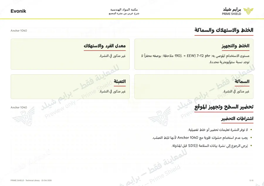 Page 5 of 10 — Anchor 1040 — Arabic explanation
