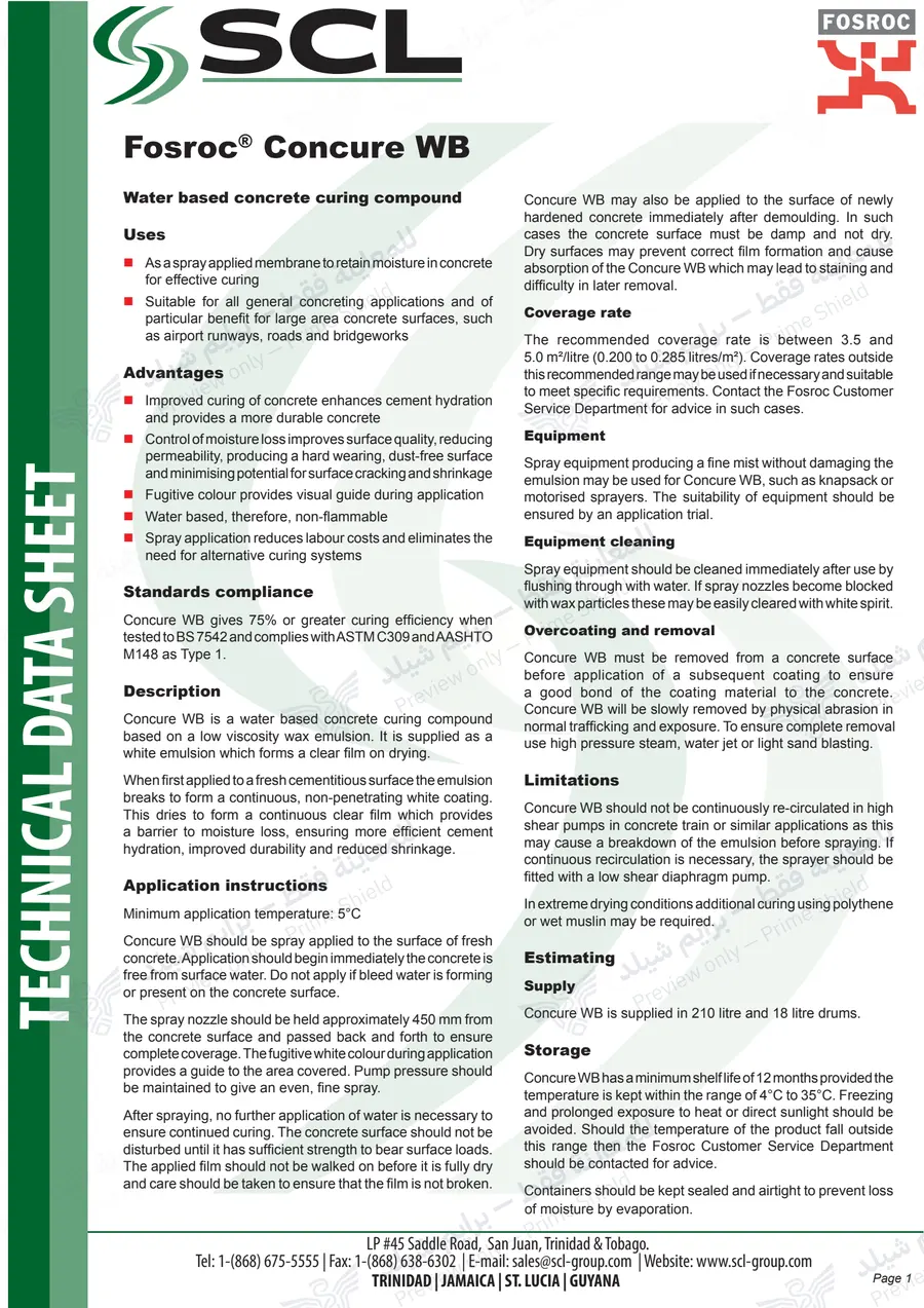 الصفحة 9 من 10 — Concure WB — النشرة الرسمية (EN)
