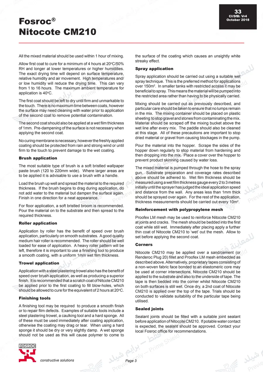 Page 13 of 14 — Nitocote CM210 — Official sheet (EN)