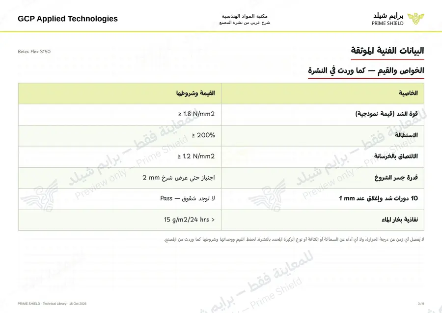 الصفحة 3 من 11 — Betec Flex S150 — الشرح العربي