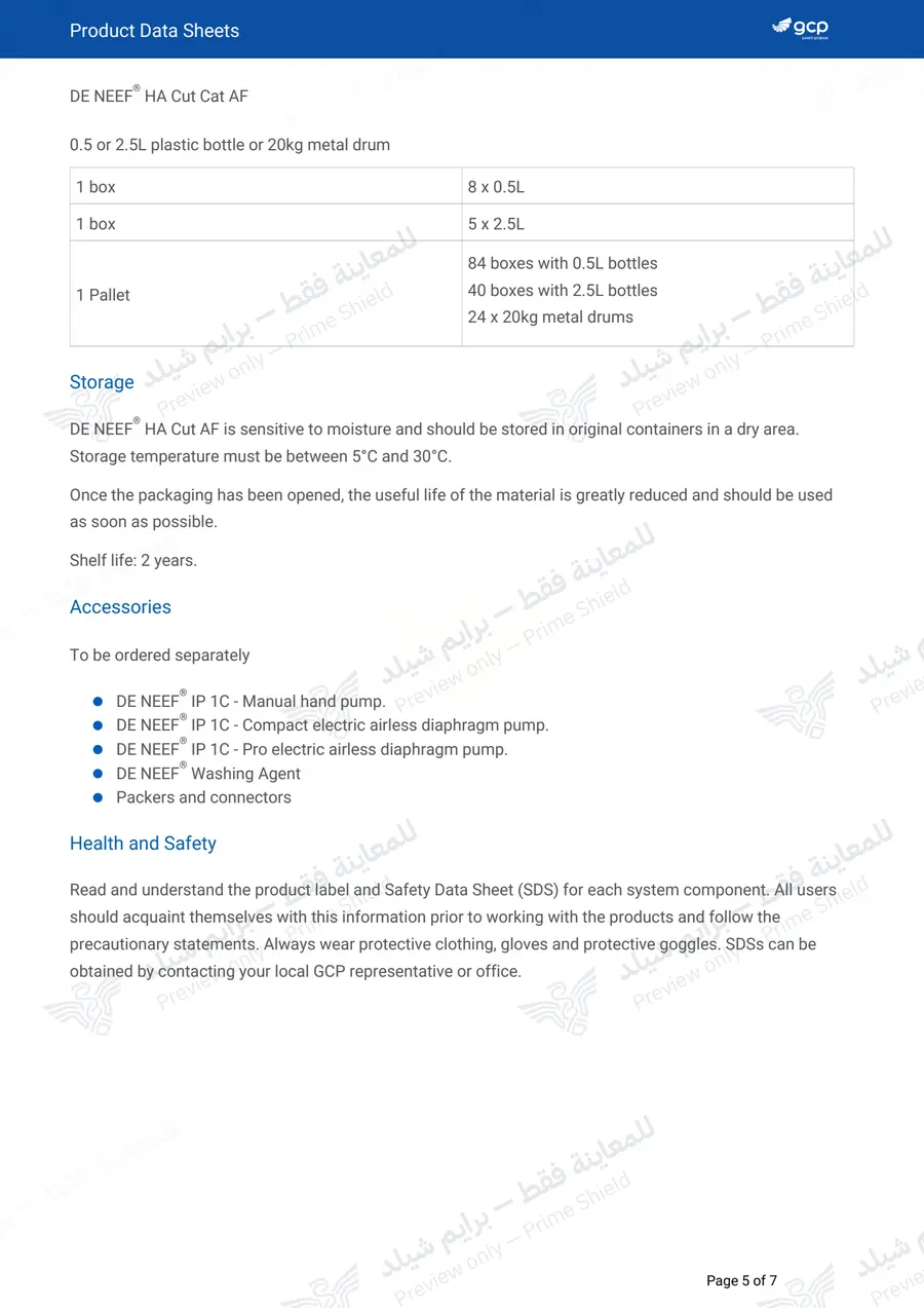 Page 16 of 18 — De Neef HA Cut AF — Official sheet (EN)