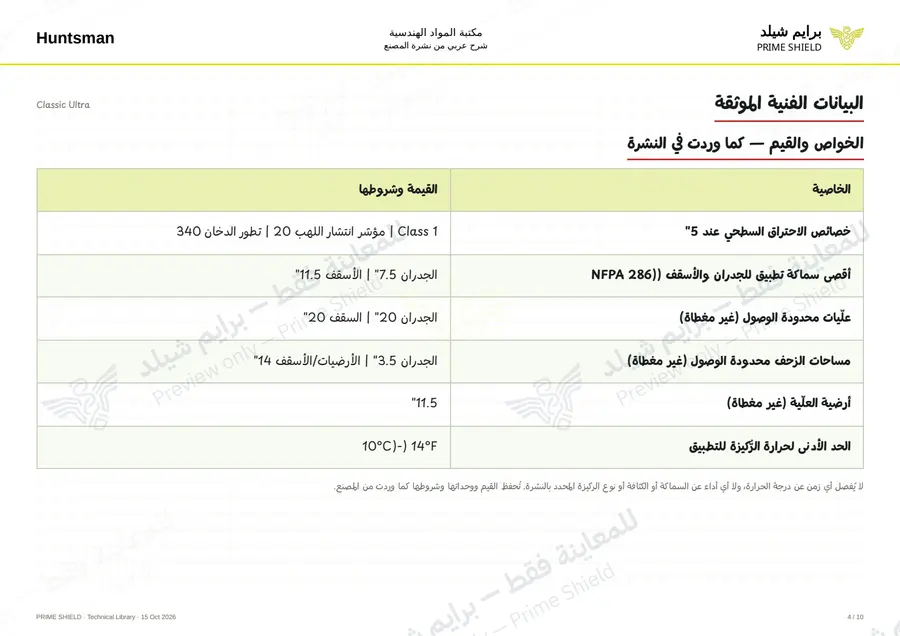 الصفحة 4 من 13 — Classic Ultra — الشرح العربي