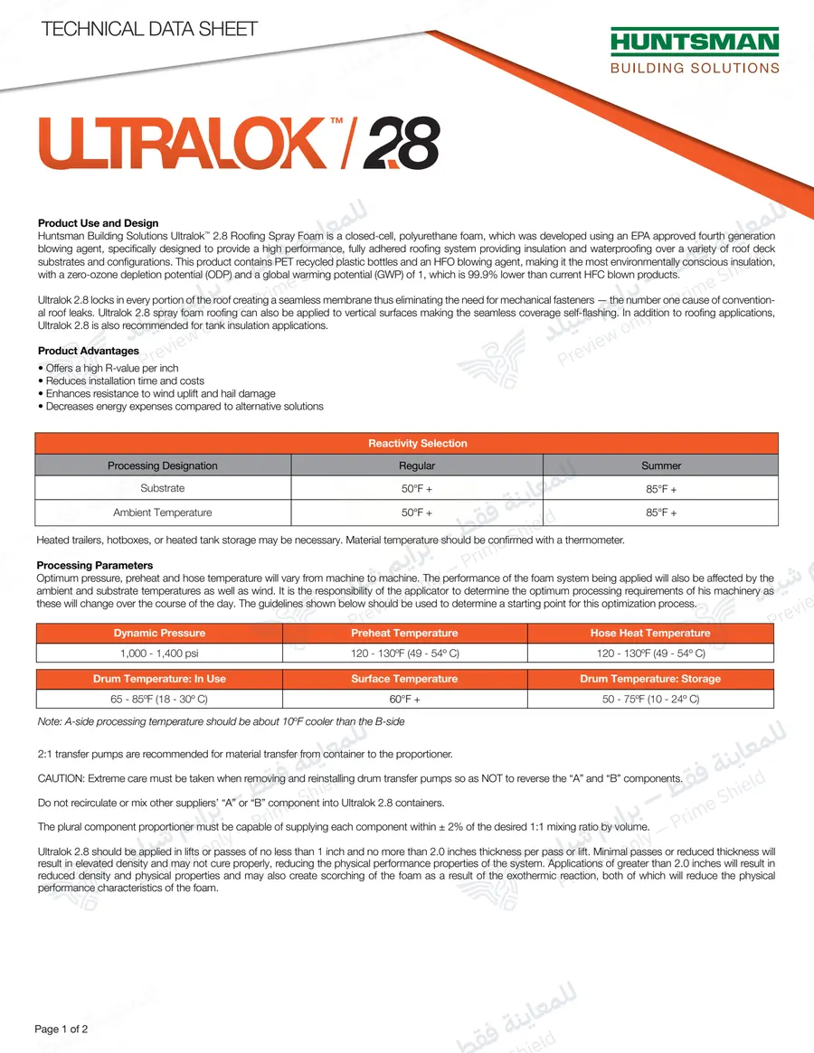 الصفحة 10 من 11 — UltraLok 2.8 — النشرة الرسمية (EN)