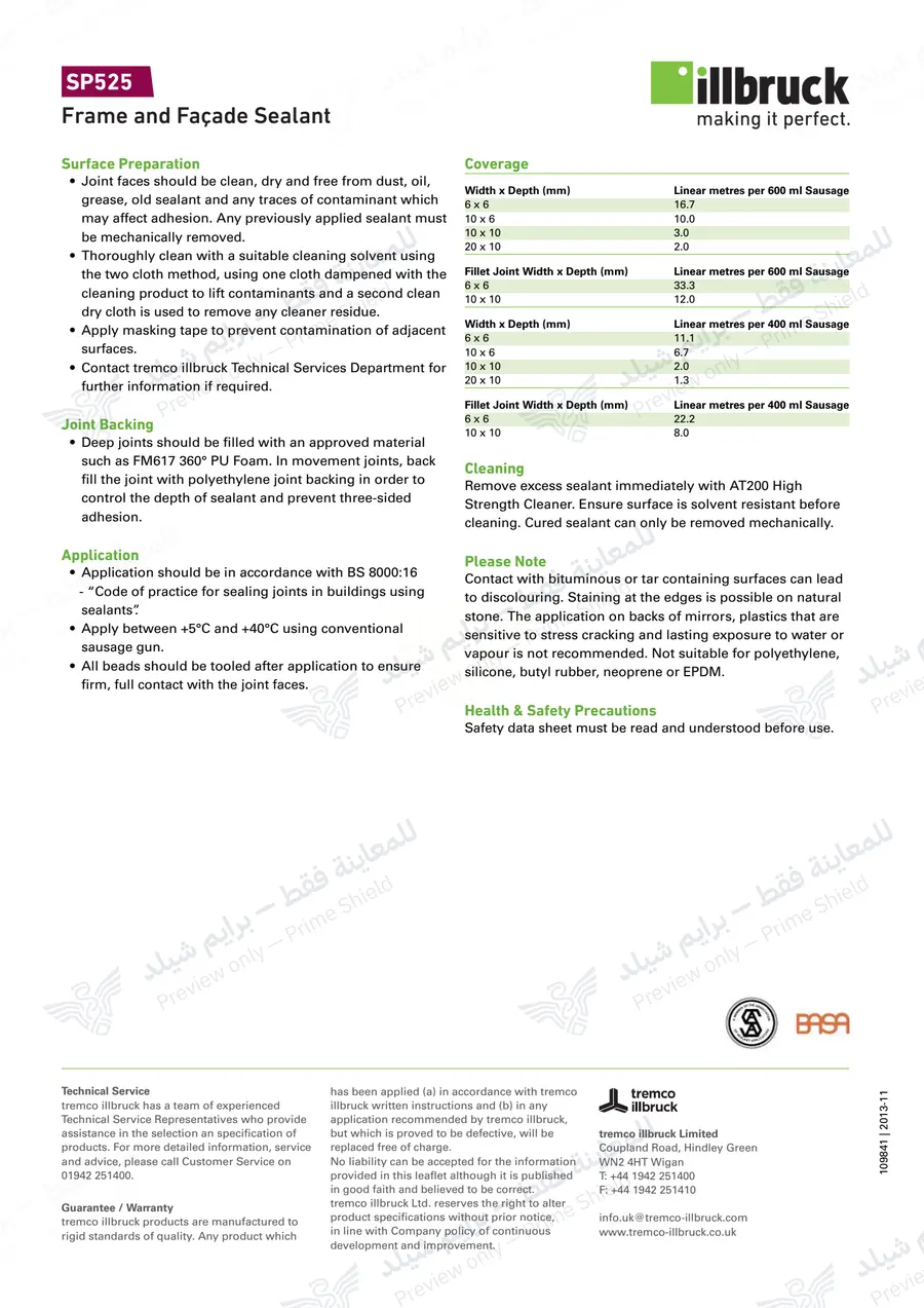 Page 12 of 12 — SP525 — Official sheet (EN)