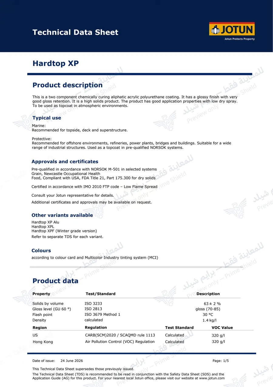 Page 10 of 14 — Hardtop XP — Official sheet (EN)