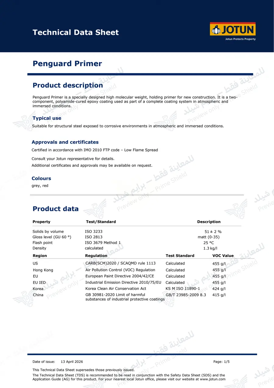 Page 10 of 14 — Penguard Primer — Official sheet (EN)