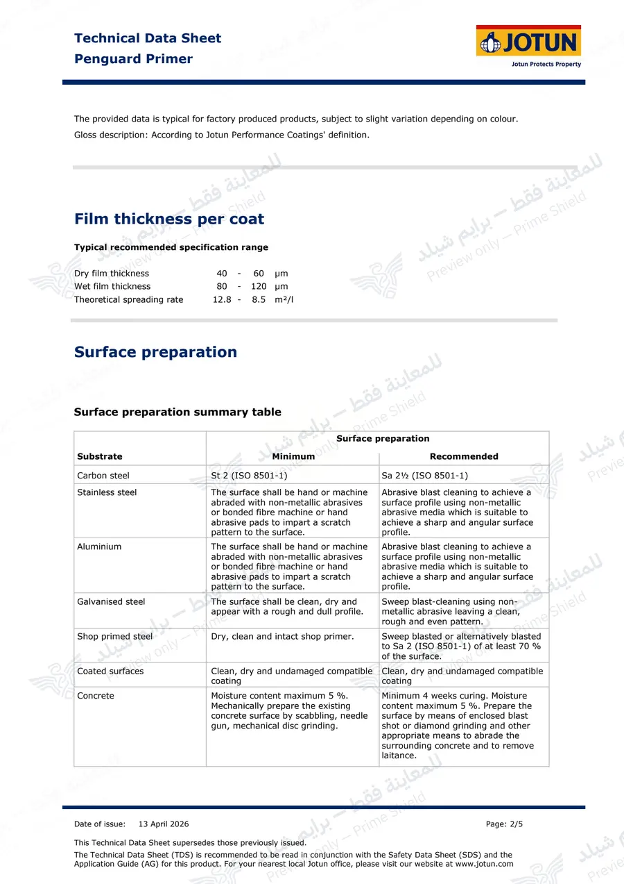 Page 11 of 14 — Penguard Primer — Official sheet (EN)