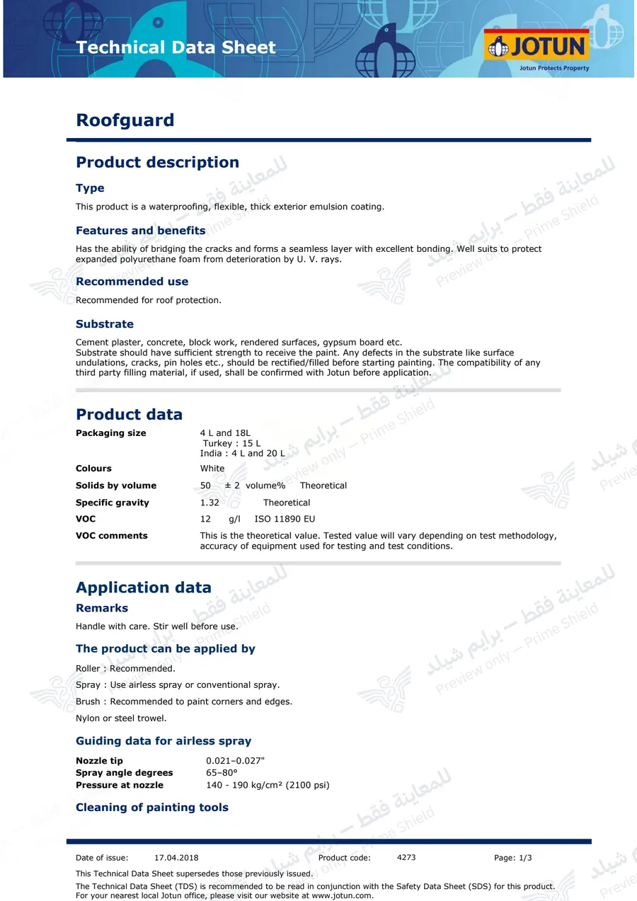 الصفحة 10 من 12 — Roofguard — النشرة الرسمية (EN)