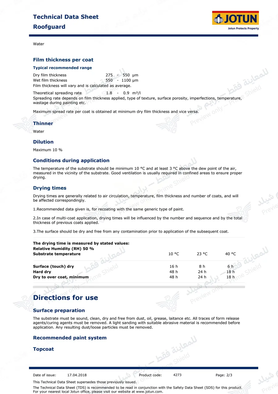 الصفحة 11 من 12 — Roofguard — النشرة الرسمية (EN)