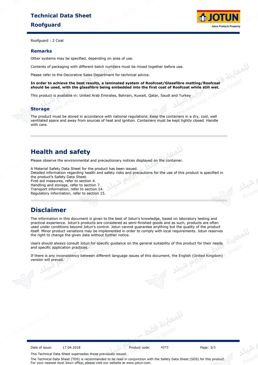 الصفحة 12 من 12 — Roofguard — النشرة الرسمية (EN)
