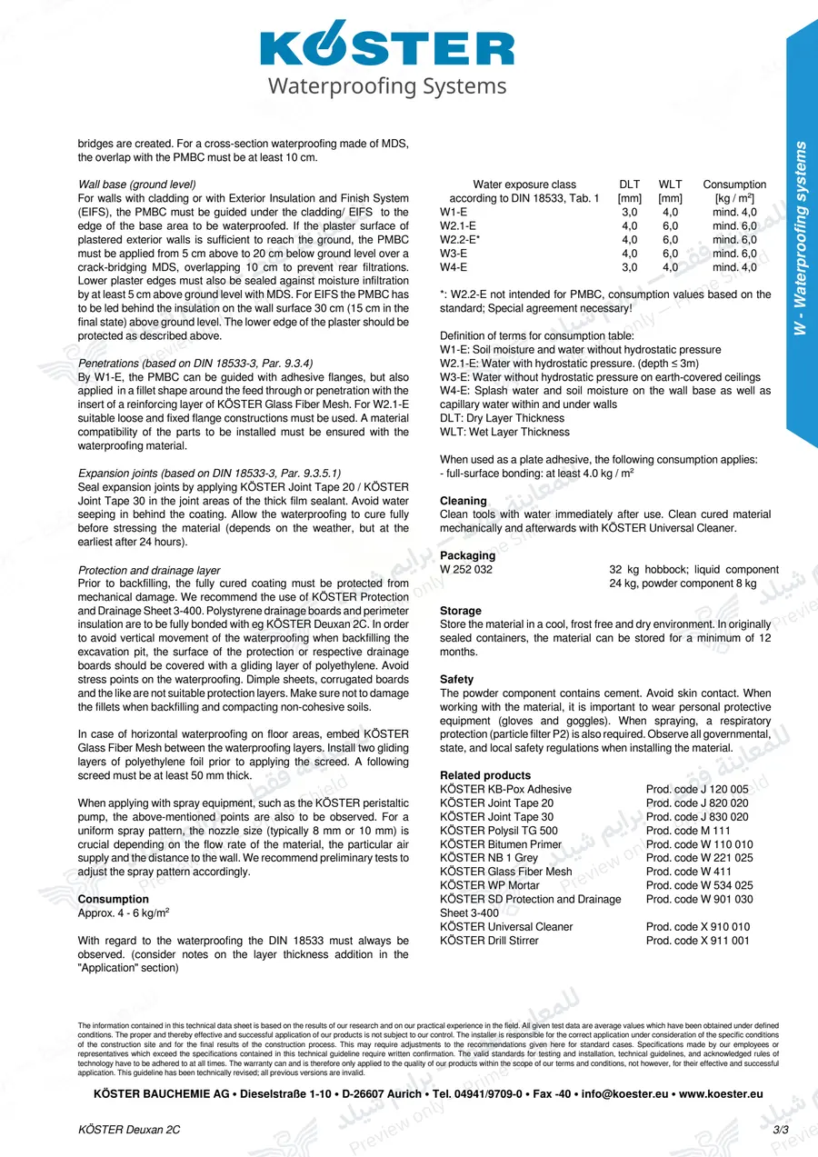 الصفحة 13 من 13 — KOSTER Deuxan 2C — النشرة الرسمية (EN)