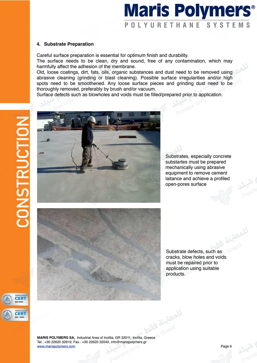 Page 16 of 23 — MARISEAL System Method Statement — Official sheet (EN)