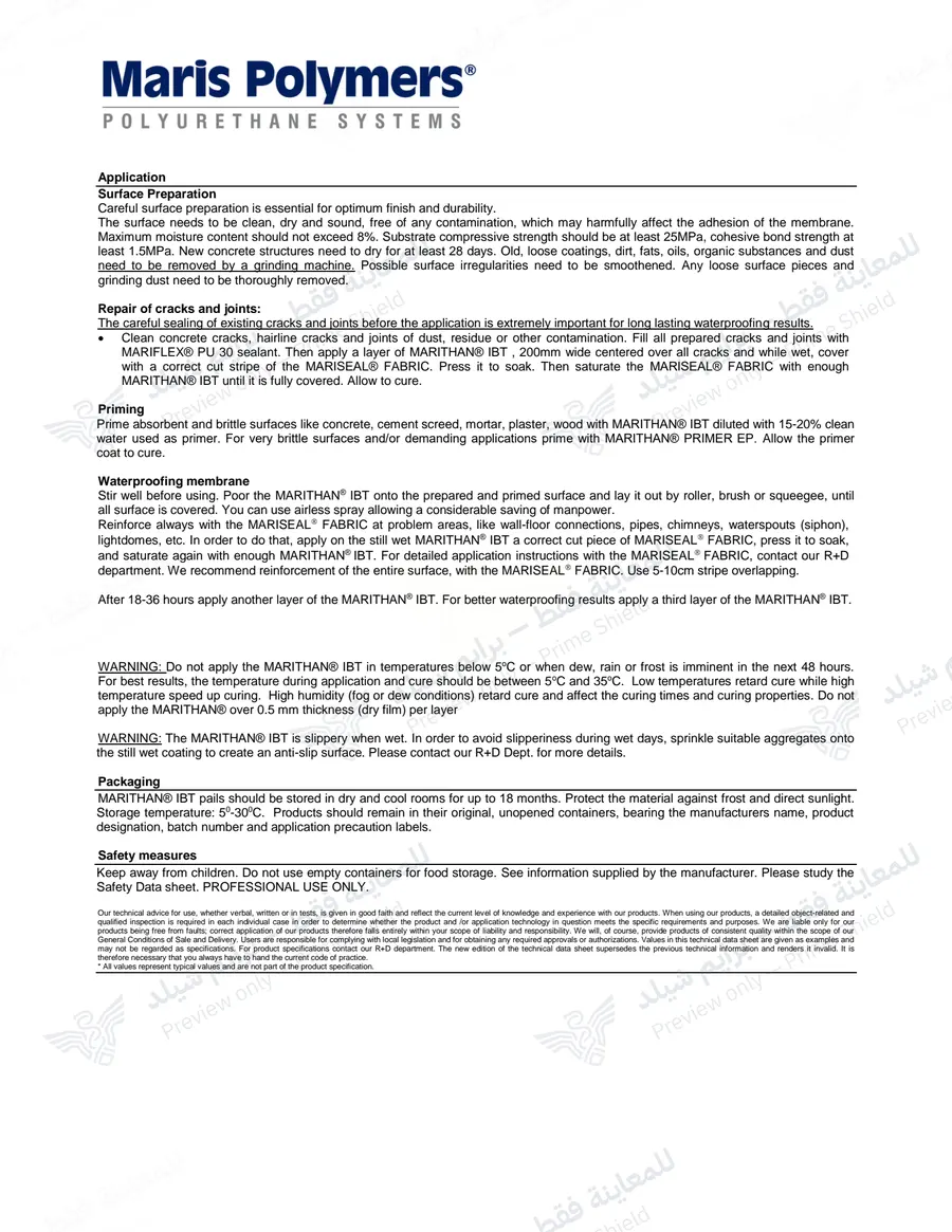 Page 12 of 12 — MARITHAN IBT — Official sheet (EN)