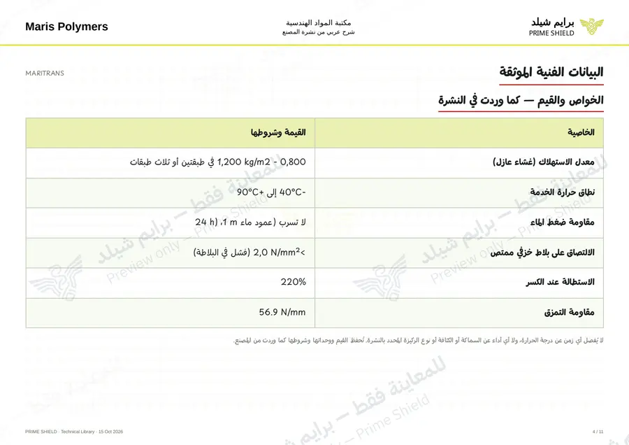 الصفحة 4 من 15 — MARITRANS — الشرح العربي