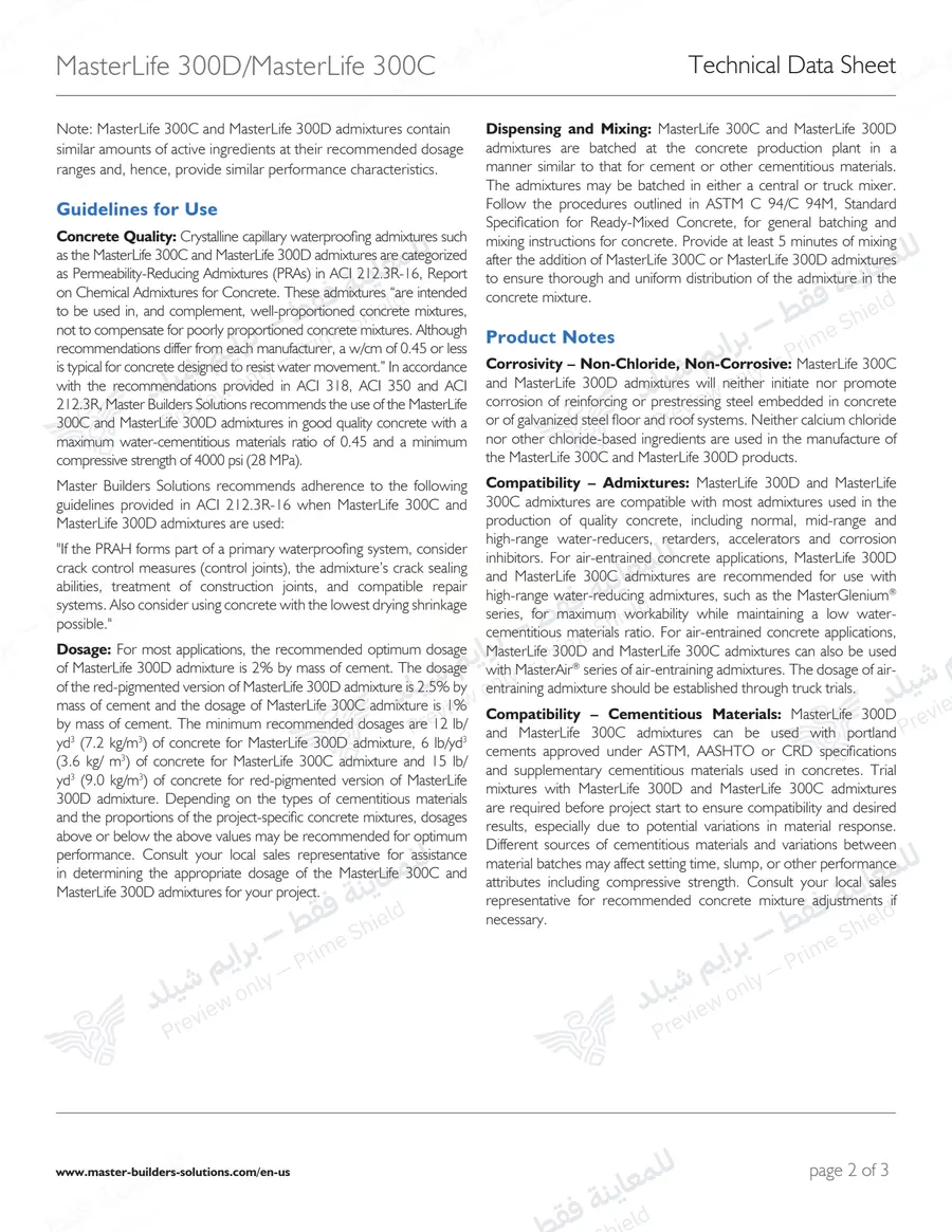 الصفحة 11 من 12 — MasterLife 300C — النشرة الرسمية (EN)