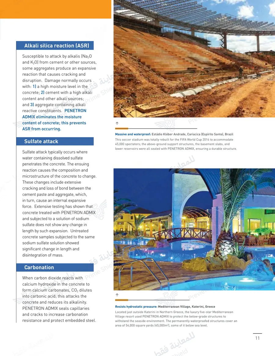 الصفحة 19 من 24 — Penetron Admix Brochure — النشرة الرسمية (EN)