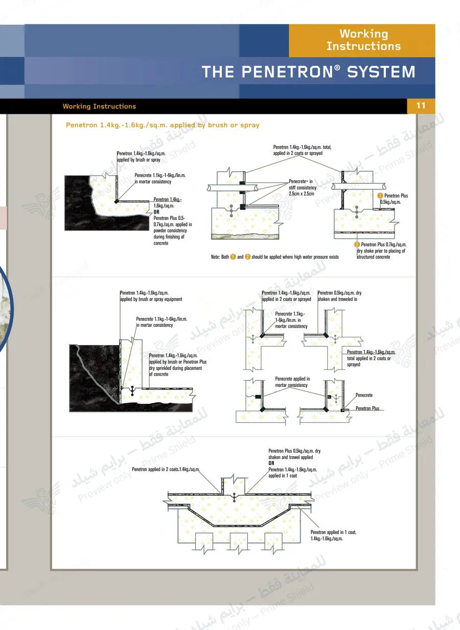 الصفحة 22 من 25 — Penetron Brochure — النشرة الرسمية (EN)