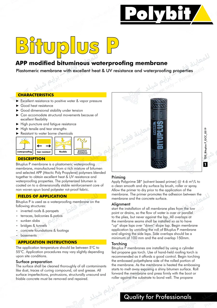 Page 9 of 10 — Bituplus P — Official sheet (EN)