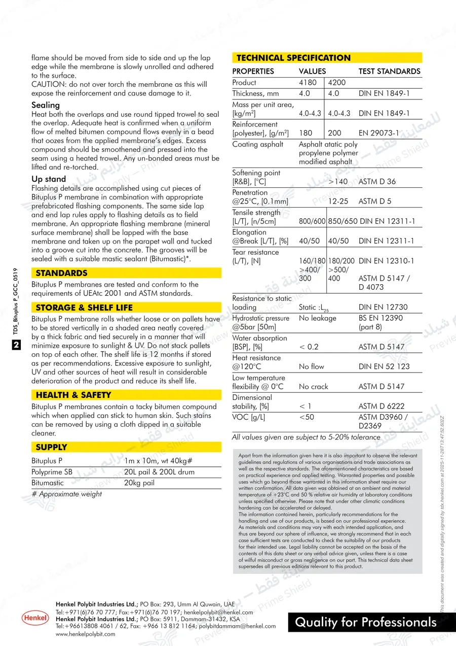 Page 10 of 10 — Bituplus P — Official sheet (EN)