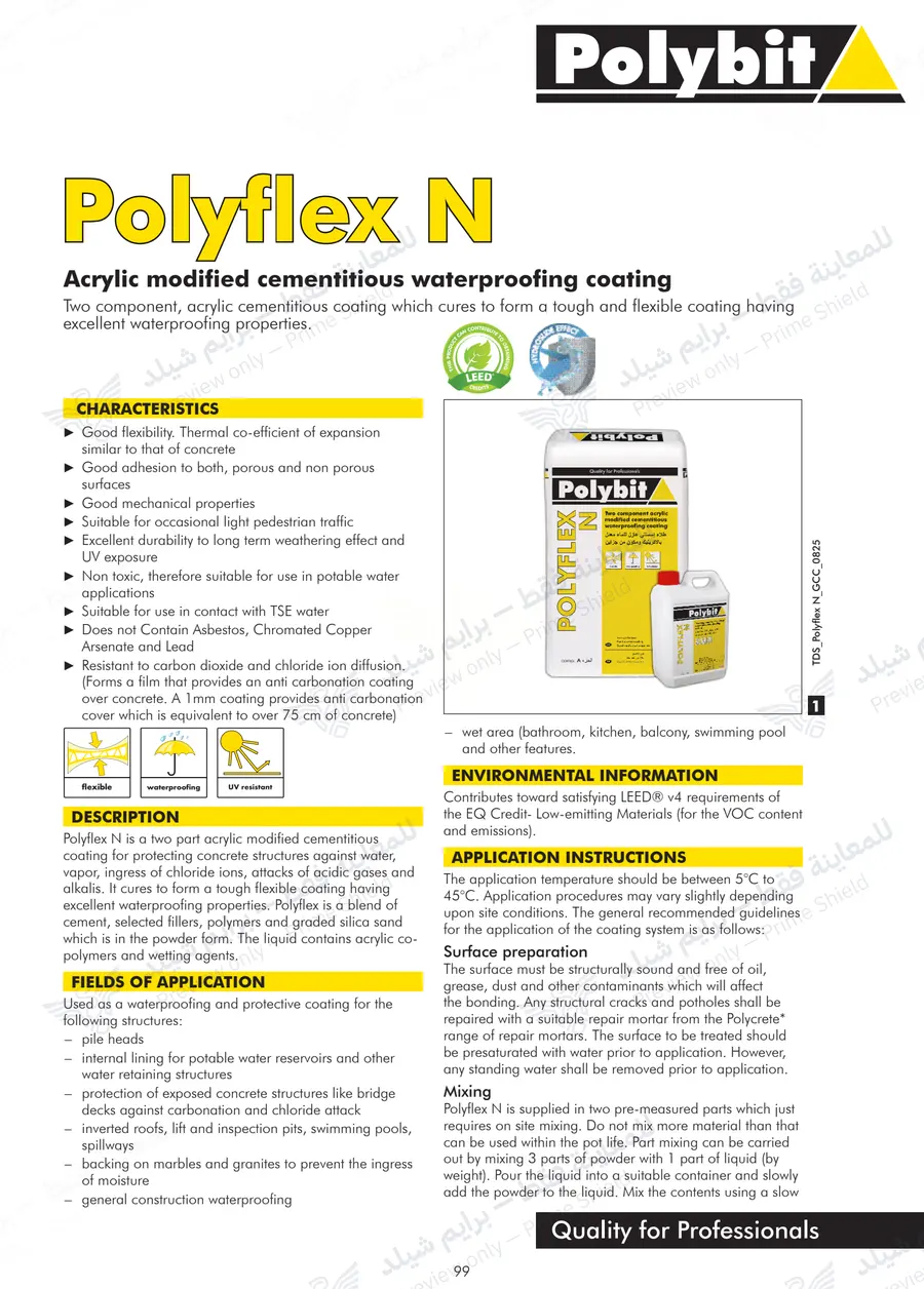 Page 10 of 11 — Polyflex N — Official sheet (EN)