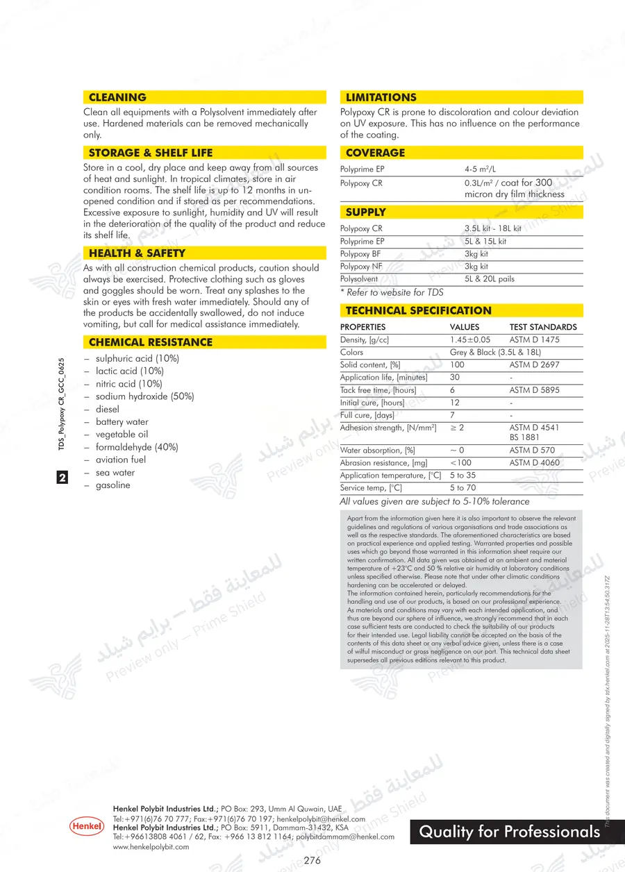 Page 11 of 11 — Polypoxy CR — Official sheet (EN)
