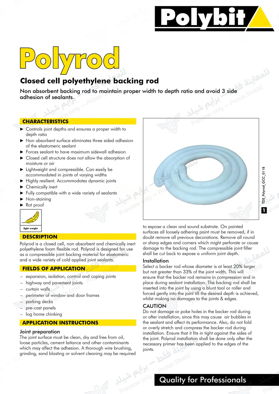 Page 8 of 9 — Polyrod — Official sheet (EN)