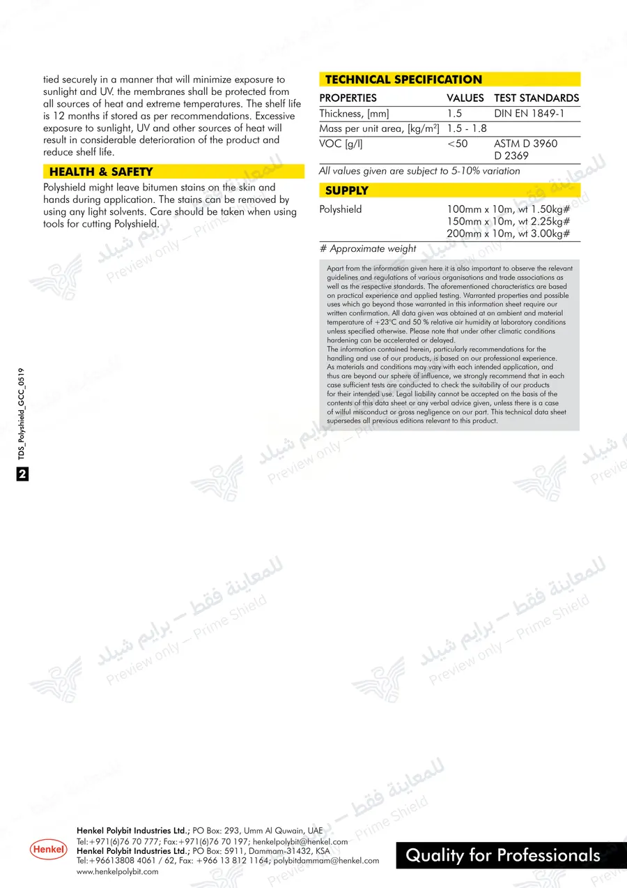 Page 10 of 10 — Polyshield — Official sheet (EN)