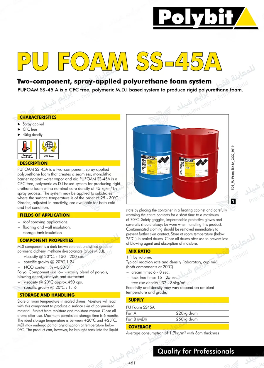 الصفحة 9 من 10 — PUFOAM SS-45A — النشرة الرسمية (EN)